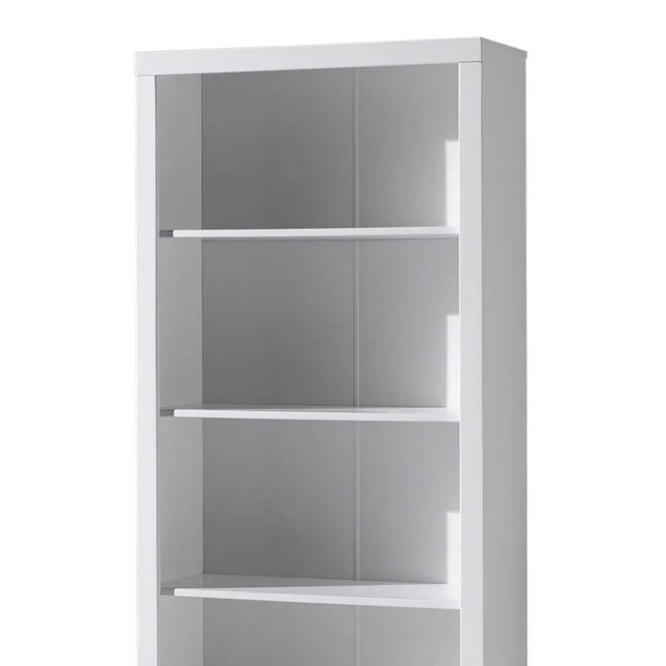 Kinder Wohnen Kinderzimmer Regal in Weiß mit Rückwand - Ellen