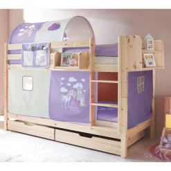 Kinderzimmer Stockbett in Naturfarben - Cartar^Wohnen Outlet