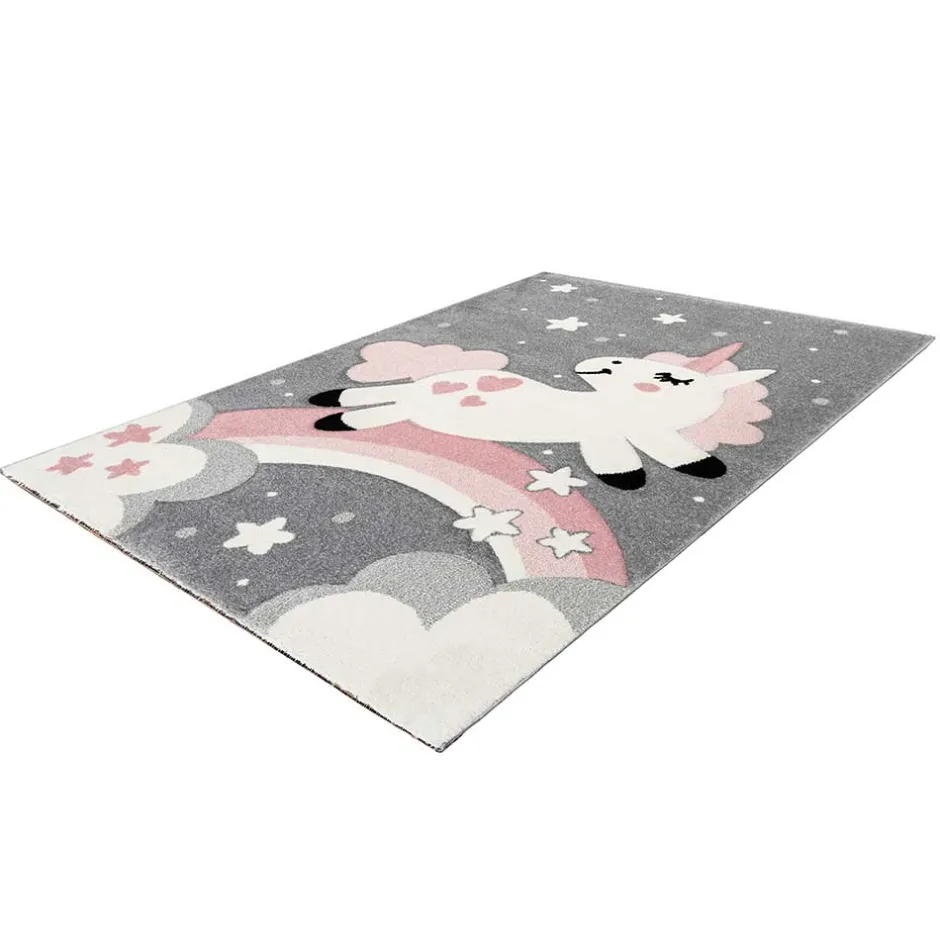 Kinderzimmer Teppich mit Einhorn - Ovestica^Wohnen Online