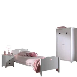 Kinder Wohnen Kinderzimmer-Einrichtung mit Herz - Grandory (dreiteilig)