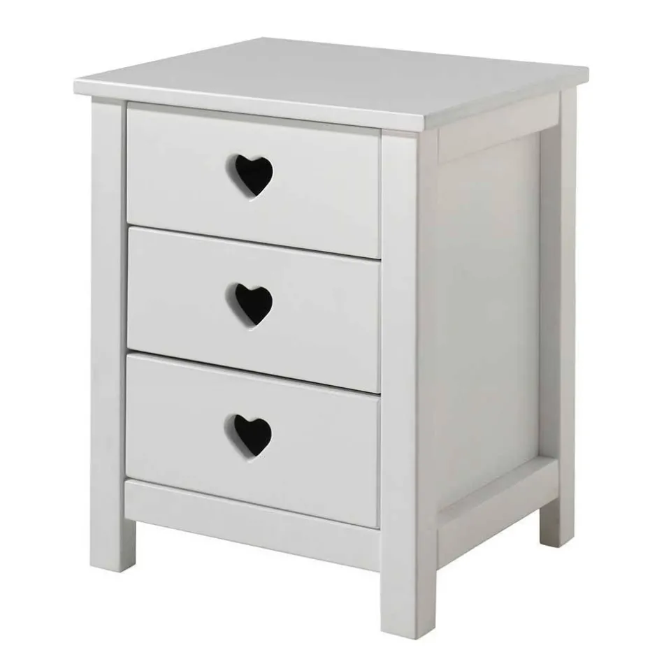 Kinder Wohnen Kinderzimmer-Einrichtung mit Herz - Grandory (dreiteilig)