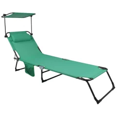 Wohnen Klappbare Gartenliege mit Dach - Bobila