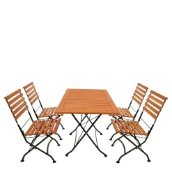 Wohnen Klappbare Tischgruppe Outdoor - Pecorino (fünfteilig)