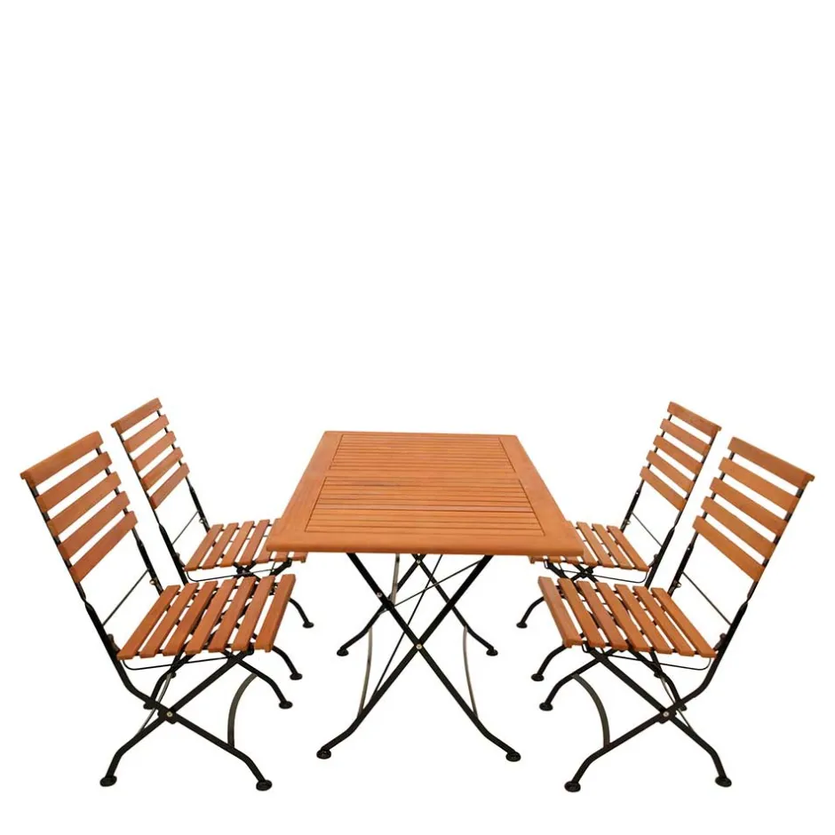 Wohnen Klappbare Tischgruppe Outdoor - Pecorino (fünfteilig)