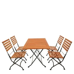 Wohnen Klappbare Tischgruppe Outdoor - Pecorino (fünfteilig)