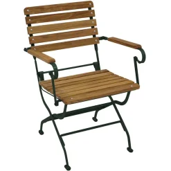 Wohnen Klappbarer Biergartenstuhl mit Armlehnen - Maidino