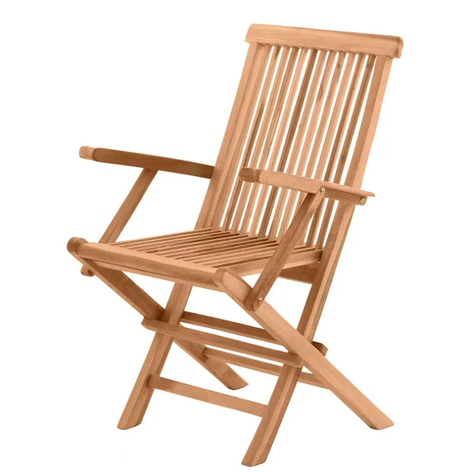 Klappbarer Garten Holzstuhl mit Armlehnen - Klahuma (2er Set)^Wohnen Online