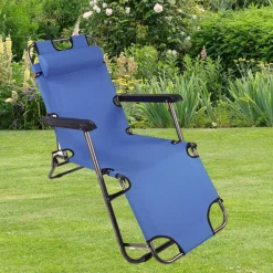 Wohnen Klappbarer Liegestuhl für den Garten - Motoria