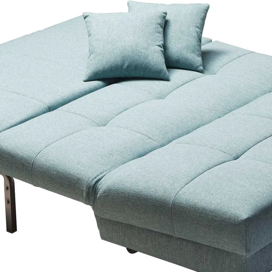 Klappbares Schlafsofa in Türkis Ejawan inkl. loser Kissen^Wohnen Online
