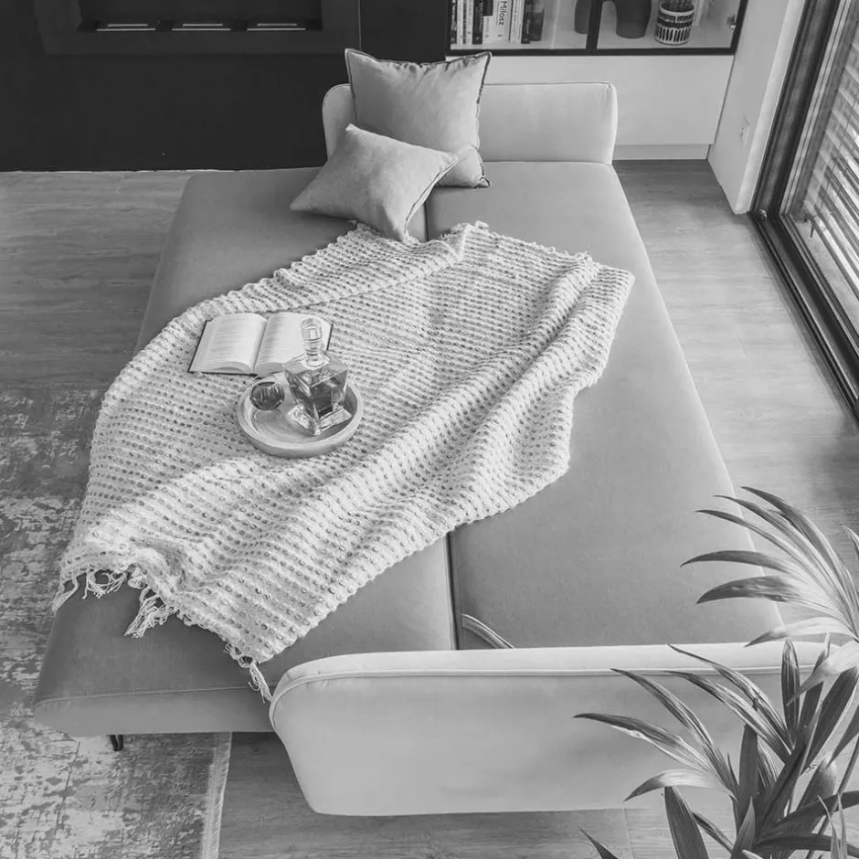 Klappbares Sofa in Rosenholz Stoff - Naviron^Wohnen New