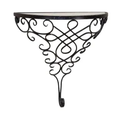 Klassicher Wandtisch Morenza mit schwarzem Metall^Wohnen Online