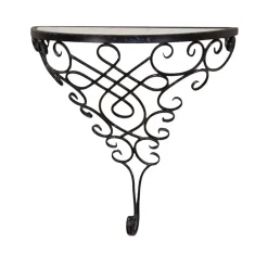 Klassicher Wandtisch Morenza mit schwarzem Metall^Wohnen Online