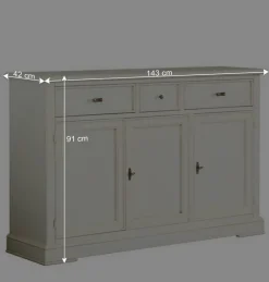 Wohnen Klassische Anrichte in Antikweiß - Annot