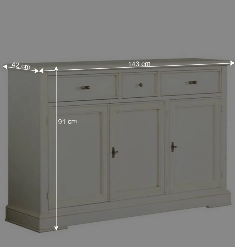 Wohnen Klassische Anrichte in Antikweiß - Annot