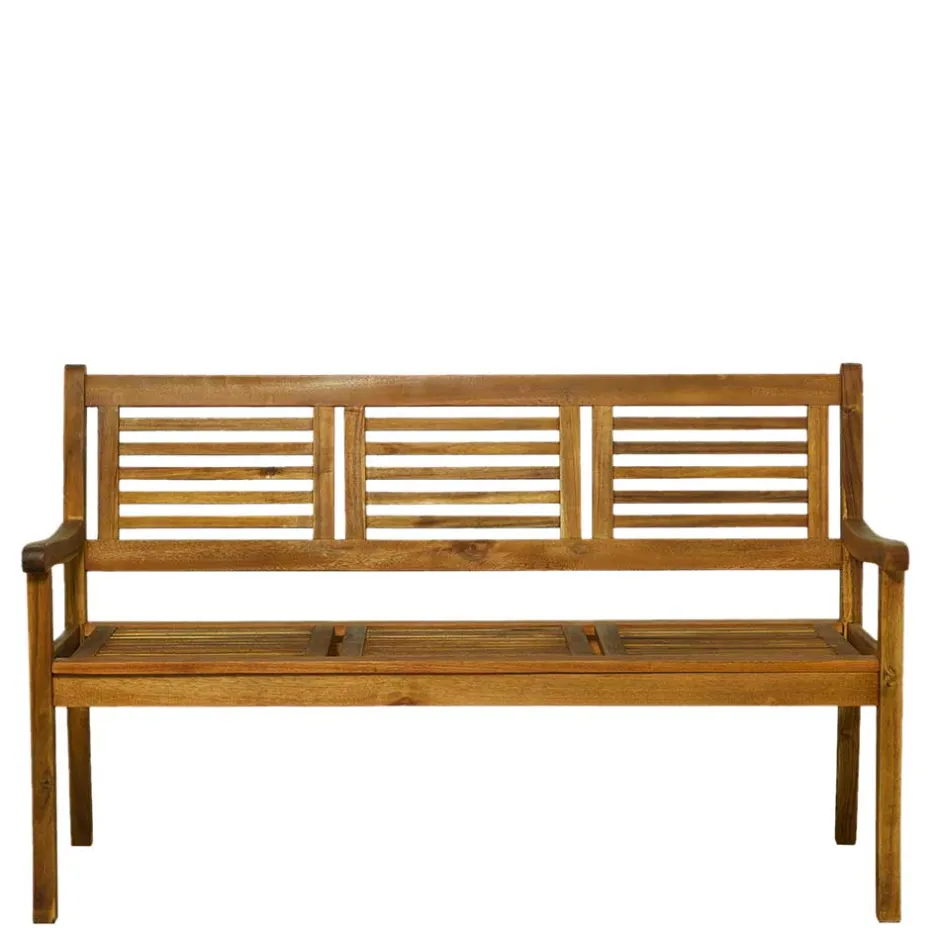 Wohnen Klassische Gartenbank aus Akazie Massivholz - Detroit