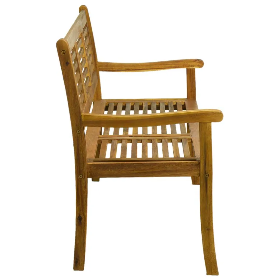 Wohnen Klassische Gartenbank aus Akazie Massivholz - Detroit