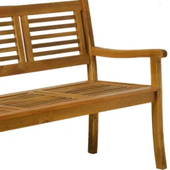 Wohnen Klassische Gartenbank aus Akazie Massivholz - Detroit