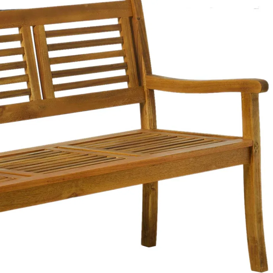 Wohnen Klassische Gartenbank aus Akazie Massivholz - Detroit