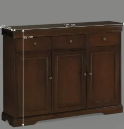 Wohnen Klassische Kombi-Kommode in Nussbaum - Lemerzi