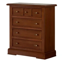 Wohnen Klassische Kommode in Walnuss Braun - Istefanio