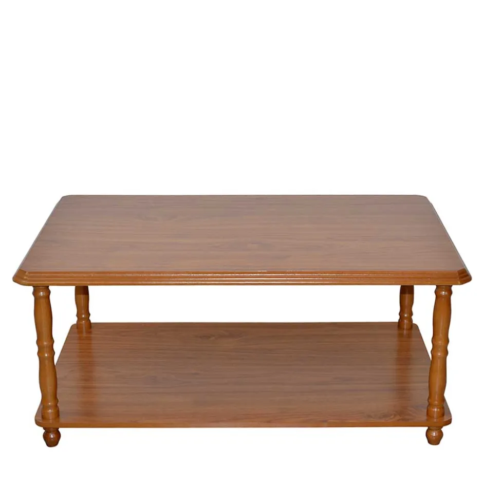 Klassischer Couchtisch mit Ablage in Eichefarben - Slope^Wohnen New