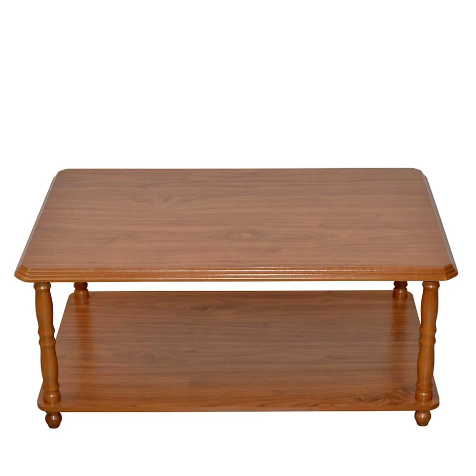 Klassischer Couchtisch mit Ablage in Eichefarben - Slope^Wohnen New