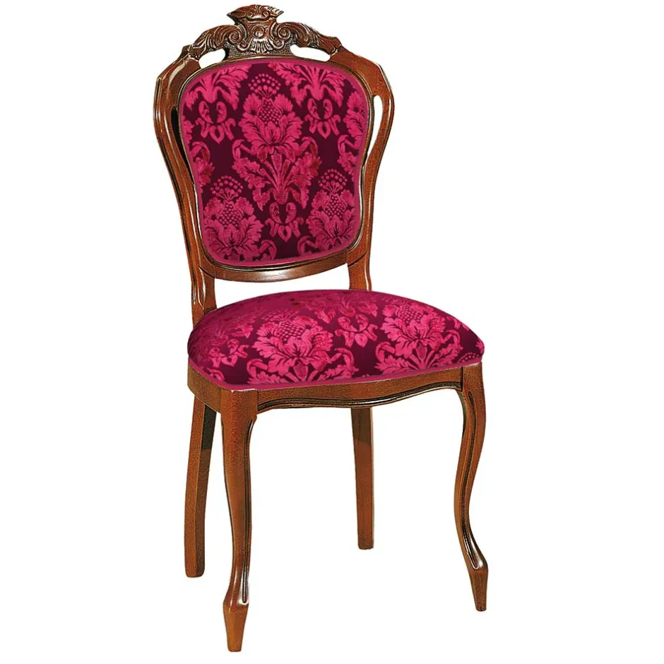 Klassischer Essstuhl in Dunkelrot - Vennezo^Wohnen Best