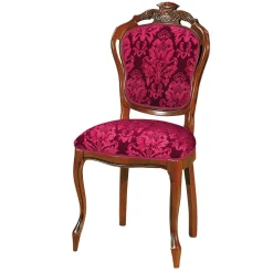 Klassischer Essstuhl in Dunkelrot - Vennezo^Wohnen Best