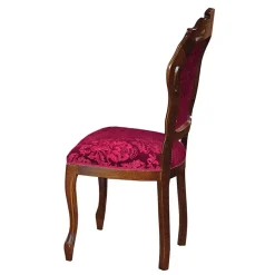 Klassischer Essstuhl in Dunkelrot - Vennezo^Wohnen Best