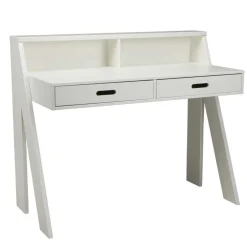 Klassischer Schreibtisch Etzga aus weißem Massivholz^Wohnen Sale