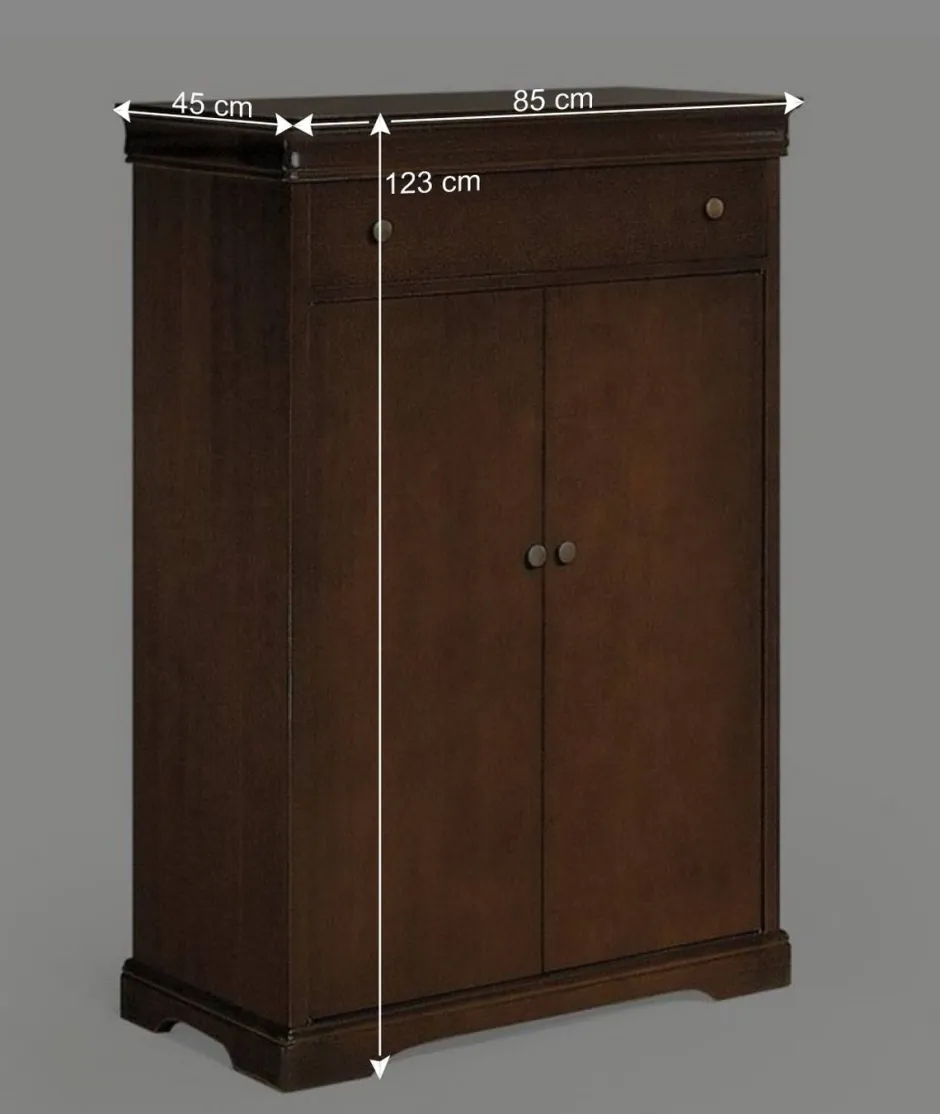 Klassischer Schuhschrank 85x123x45 cm - Lemerzi^Wohnen Outlet