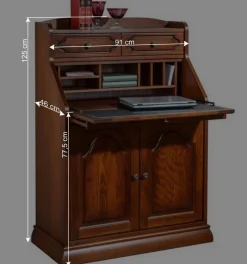 Wohnen Klassischer Sekretär in Nussbaum - Modicca
