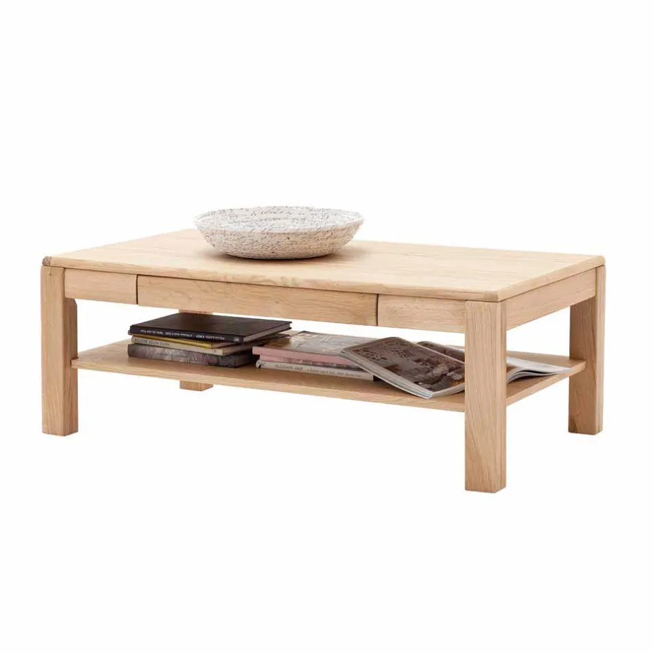 Klassischer Sofatisch in Eiche Bianco - Vernella^Wohnen Sale