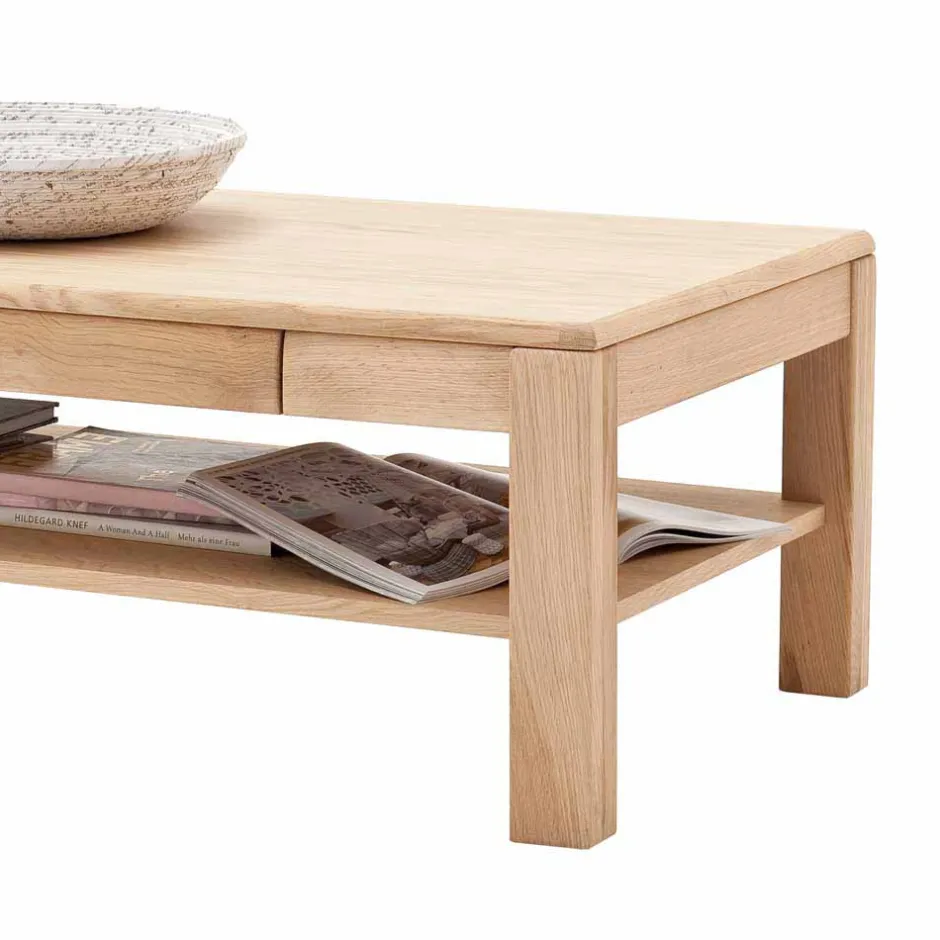 Klassischer Sofatisch in Eiche Bianco - Vernella^Wohnen Sale