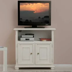 Klassischer TV Unterschrank in Antikweiß - Vicina^Wohnen Sale