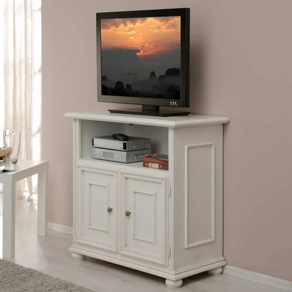 Klassischer TV Unterschrank in Antikweiß - Vicina^Wohnen Sale