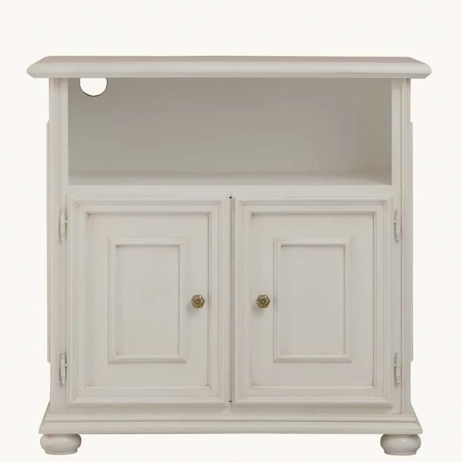 Klassischer TV Unterschrank in Antikweiß - Vicina^Wohnen Sale