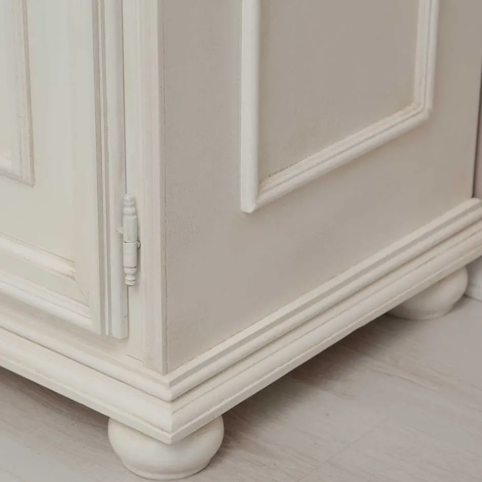 Klassischer TV Unterschrank in Antikweiß - Vicina^Wohnen Sale