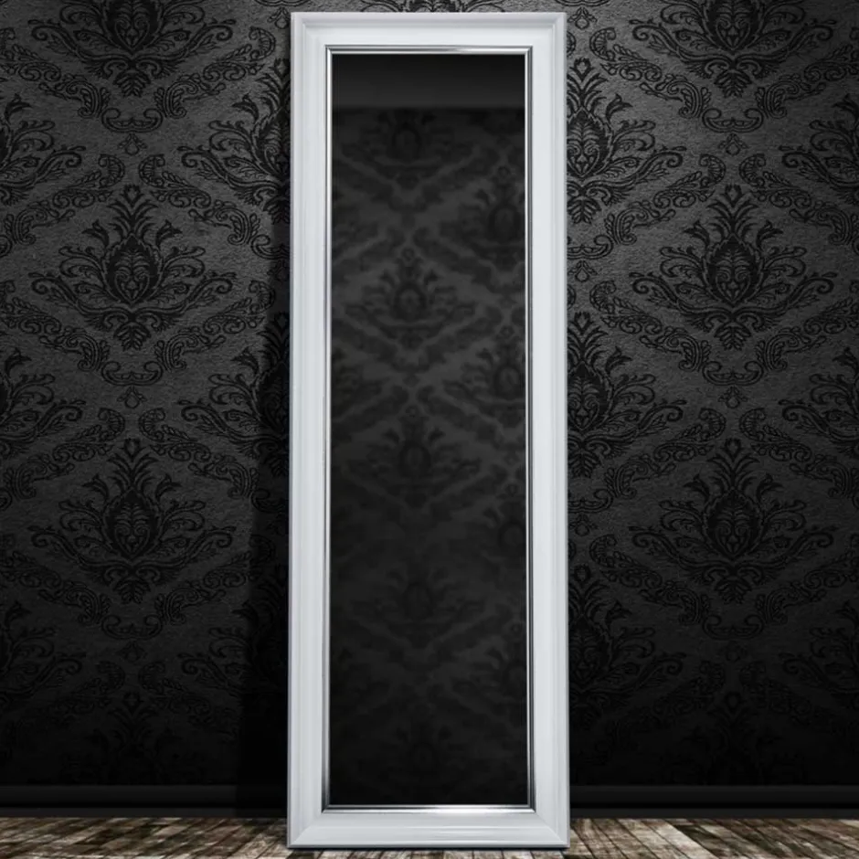 Wohnen Klassischer Wandspiegel in Weiß 50x150 cm - Devenia