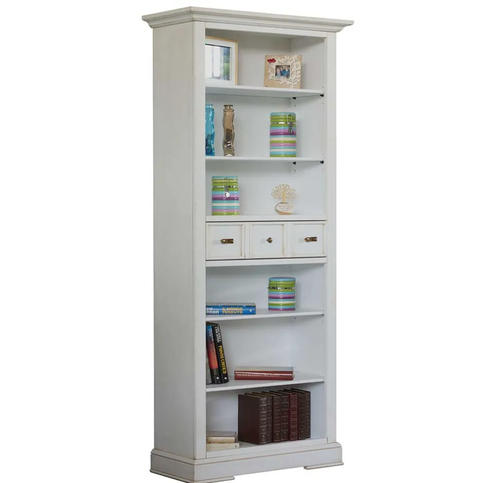 Wohnen Klassisches Bücherregal in Antikweiß - Annot