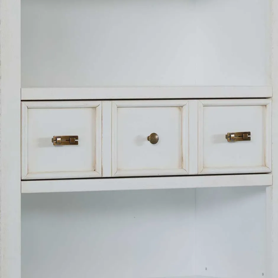 Wohnen Klassisches Bücherregal in Antikweiß - Annot