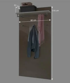 Kleiderpaneel Srocca in Taupe Glas beschichtet^Wohnen Outlet