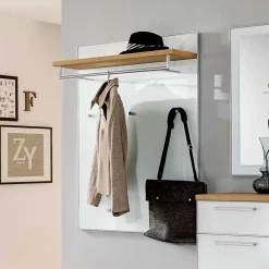 Wohnen Kleiderpaneel Wynoca in Weiß Glas beschichtet