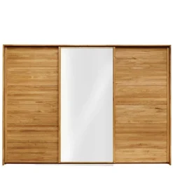 Wohnen Kleiderschrank aus Wildeiche mit Weißglas - Divnoi