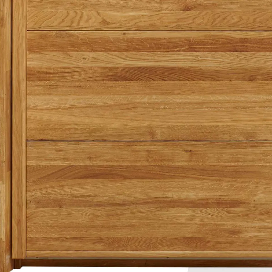 Wohnen Kleiderschrank aus Wildeiche mit Weißglas - Divnoi