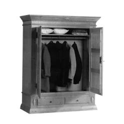 Wohnen Kleiderschrank Gargano in Kirschbaumfarben