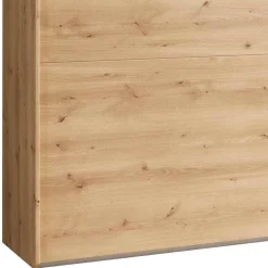 Wohnen Kleiderschrank in Eiche Bianco & Spiegel - Paniola