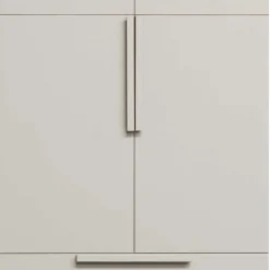 Wohnen Kleiderschrank in Hellgrau - Anela