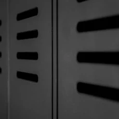 Wohnen Kleiderschrank in Spind Optik aus Holz und Holzwerkstoff - Tivegos