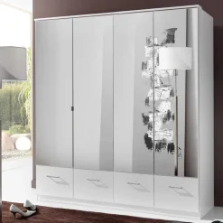 Wohnen Kleiderschrank Mellevos in Weiß